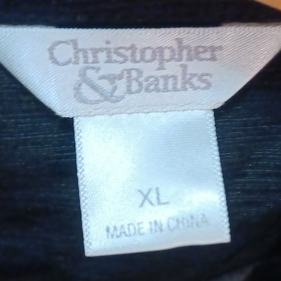 Jacket Christopher & Banks xl black with colors - Picture 3 of 6